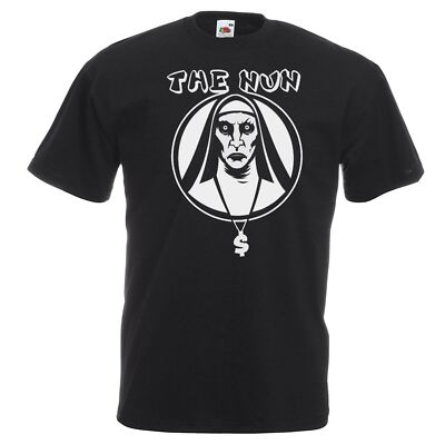 T-Shirt Erwachsene Die Nonne beschwört Valak Dämon Horrorfilm Unisex schwarz
