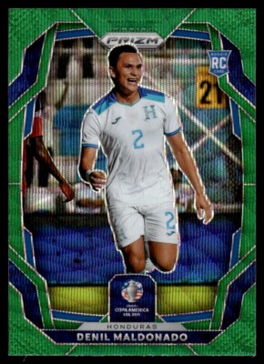 激レア　米海軍　宇宙サイバーコマンド　パッチセット 2024 Panini Prizm Copa America Green Wave Denil Maldonado RC B