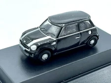 MINI Cooper S Diecast car Midnight Black 1:148 N Scale Oxford R56