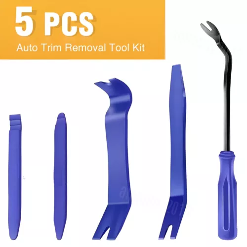 Plastic Trim Removal Pry Tool Set for Car Radio Panel Door Dash Clip Fasteners - Foto 2 di 15