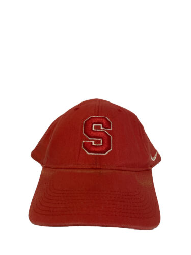 DISTRESSED Vintage NIKE Stanford Cardinal Fitted … - image 1