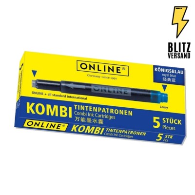 Online Kombi Tintenpatronen Universal Lamy Pelikan Königsblau Pack (5 Stk.)