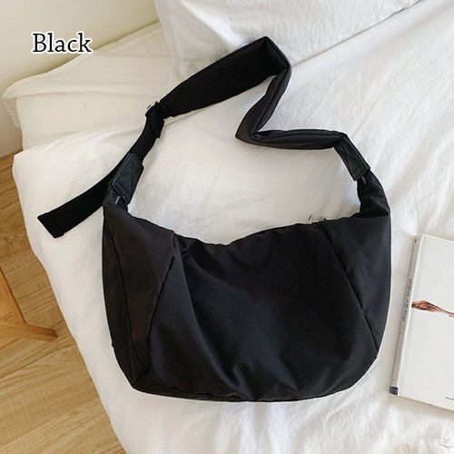 Large Capacity Nylon Dumpling Bag Crossbody Bag Messenger Bag Shoulder Bag UK - Picture 6 of 7