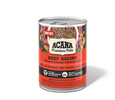 ACANA PREMIUM PATE Beef Recipe Wet Dog Food, 12.8 oz., Case of 12