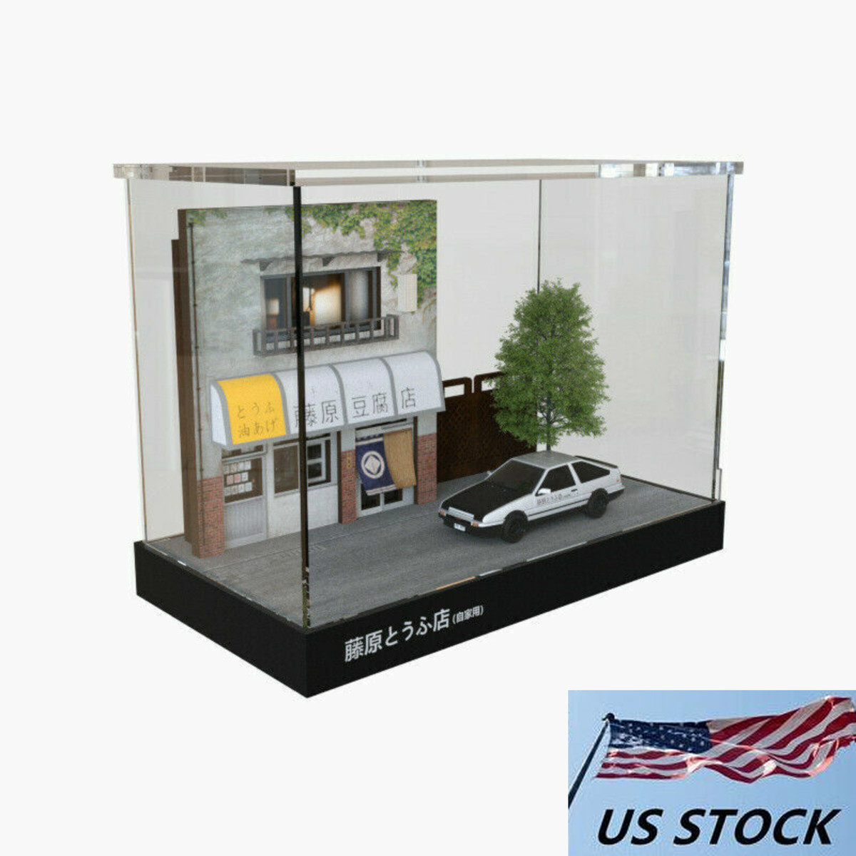 Fujiwara Tofu Store Bicycle 1:64 Scale Wood Initial D Fujiwara