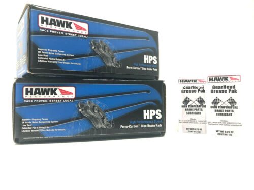 Hawk HPS Performance Front + Rear Brake Pads For Mitsubishi Lancer EVO X 10 - Picture 2 of 4