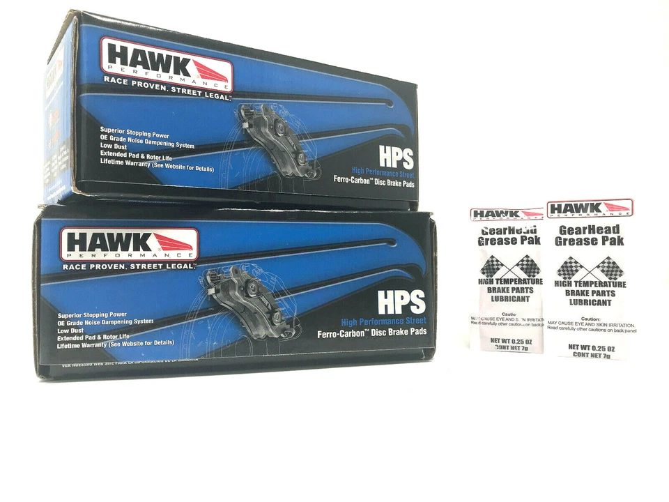 Pastilhas de freio dianteiro + traseiro Hawk HPS Performance 1969-1973 Porsche 911 912 914 - Imagem 2 de 4