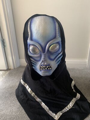 Horror Halloween Rare Vintage Easter Unlimited Soft Vinyl Alien Maske mit Kapuze