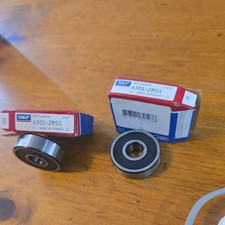 SKF 6201-2RS C3 Rubber Seal Ball Bearing 12x32x10 mm 6201 2RSH 6201RS