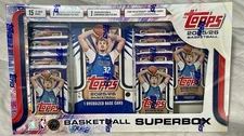 2025-26 Topps Basketball Superbox 15 Packs+Oversized Basecard Factory Sealed