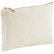 Image of Westford Mill Canvas Travel Accessories/Cosmetics Zip-up Bag  RW4674