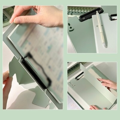 Standing up Clipboard Foldable Clipboard Writing Pad Document Storage Clipboard