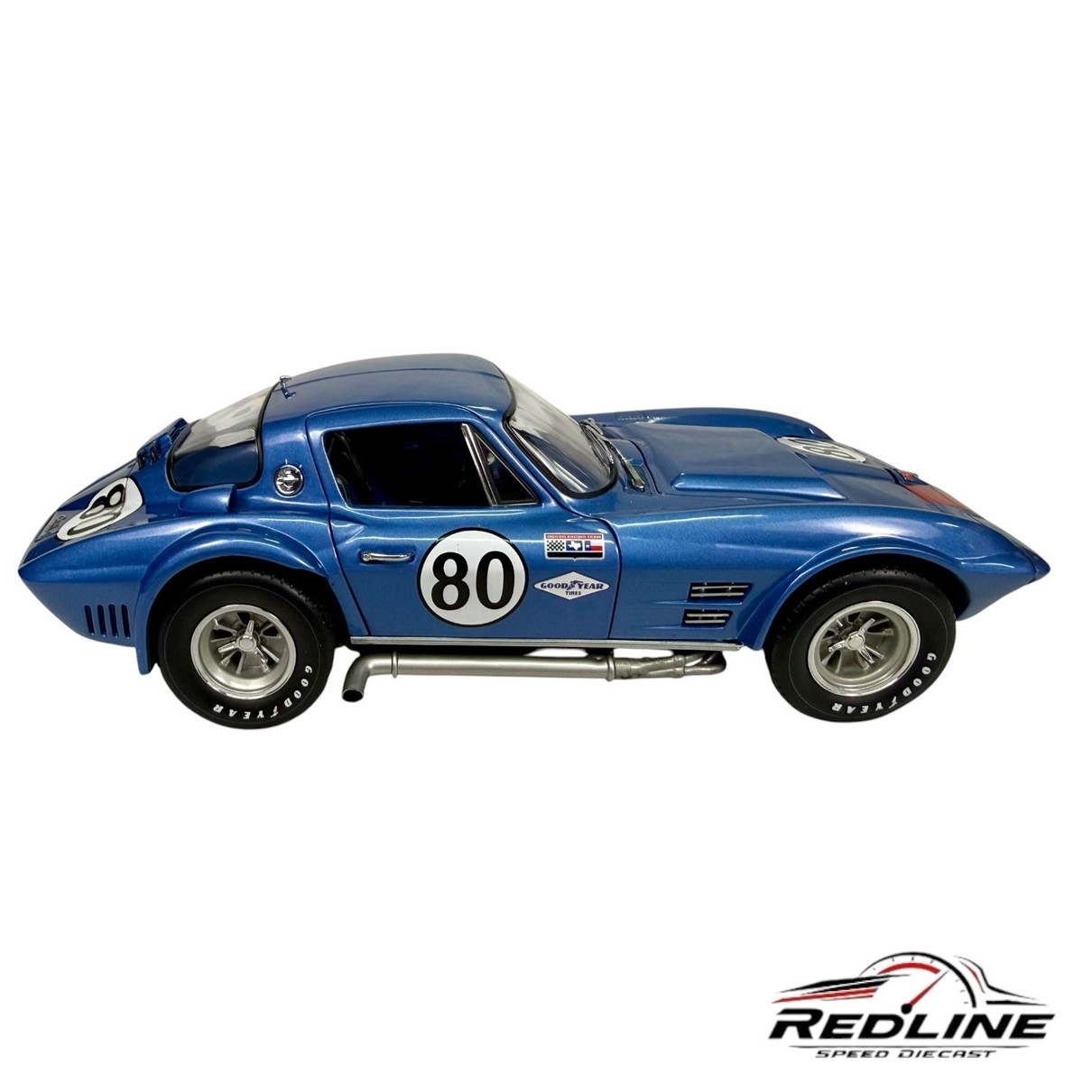 Exoto Racing Legends Corvette Grand Sport Blue coupe #80 Nassau