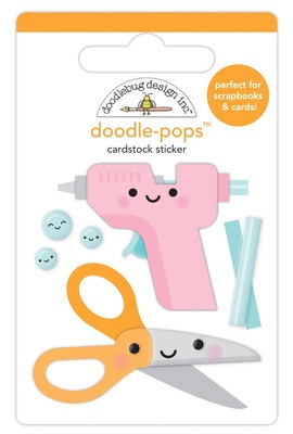 Doodlebug Doodle - Pops 3D Aufkleber - süß & handwerklich DP7257