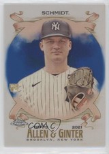 2021 Topps Allen & Ginter Chrome Blue Refractor 12/150 Clarke Schmidt #104 4z8