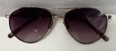 Diff Eyewear RG-W023 Womens Scout Gold Tortoise Frame Sunglasses 57 15 145