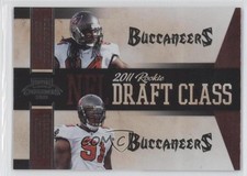 2011 Playoff Contenders Draft Class Adrian Clayborn Da'Quan Bowers #6 0w8