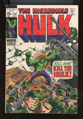 The Incredible Hulk #120 (1969) Marvel Comics Vs Maximus & The Evil Inhumans