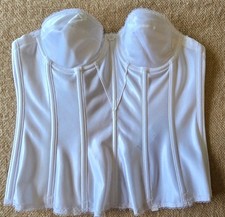 Dominique White Satin Torsolette Size 32B New Without Tags bridal bustier