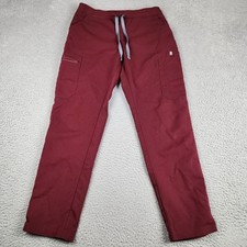 Figs Scrub Pants Womens Small Red Yola Skinny Uniform Bottoms Work