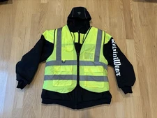 RefrigiWear Freezer Edge Hooded Sweatshirt - Men's Insulated Zip-Up 2XL. 8450R.