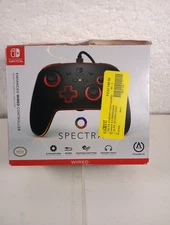  Nintendo Switch PowerA Spectra Controller - Black Box Has Damage 