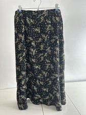 Sag Harbor Women's Black Print Skirt Size 16 P