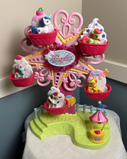 My Little Pony Ponyville Sweet Sundae Ferris Wheel Hasbro W 5 Ponies - Works
