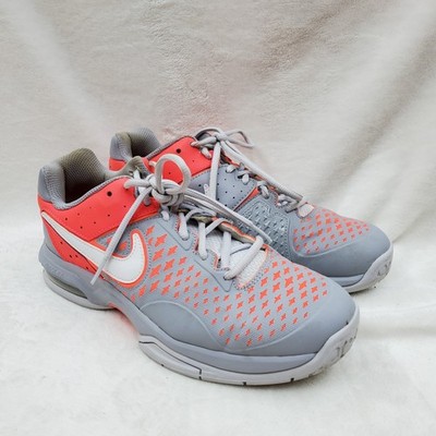 Nike Shoes Women's Size 8 Gray/Orange Air Cage Advantage Sneaker 599365-016