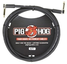 PH6RR High Performance 8mm Right-Angle 1/4" Guitar Instrument Cable, 6 Feet