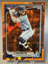 🔥⚾️BO BICHETTE 2024 Bowman Chrome Sapphire Orange Refractor /25 #JAYS STAR!⚾️🔥