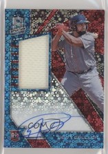 2020 Panini Chronicles Spectra Neon Blue Prizm 29/99 Deivy Grullon #120 Auto tv5