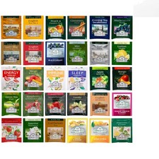 Individually Wrapped 30 Flavors Ahmad Tea Sampler - Fresh Allergen-Free