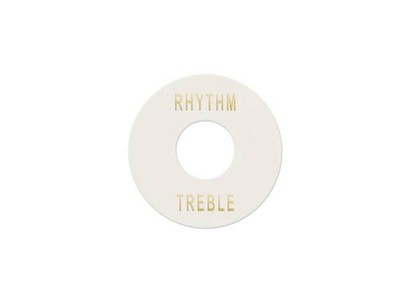 Boston Toggle Switch Plate White / Gold
