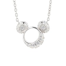 DISNEY Mickey Silver Necklace Mickey Mouse
