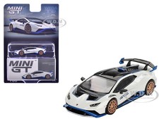 LAMBORGHINI HURACAN STO BIANCO ASOPO WHITE 1/64 DIECAST BY MINI GT MGT00788