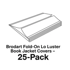 Brodart - 11" x 24" Fold-on Book Jacket Covers - lo-luster - 25 Pack!