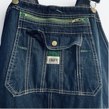 Liberty Overalls Denim Jeans Bib Carpenter Workwear Size 44x30
