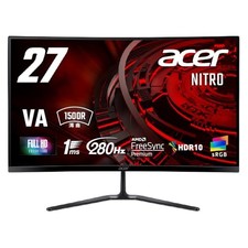 Acer Nitro Monitor Gaming Curvo 27 Pollici Full HD Pannello Va Antiriflesso 280Hz 1ms