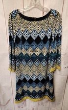 Eliza J Women's Size 14 Blue & Yellow Dress