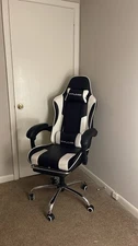 GTPLAYER Video Game Chair Computer Chair with Footrest and Lumbar Support. New