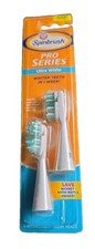 NEW - Arm  Hammer Spinbrush PRO 2 Replacement Toothbrush Heads Soft - Ult White