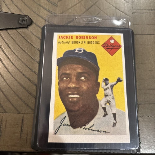1954 Sports Illustrated Paper Premier Hand Cut Cards Jackie Robinson VG+