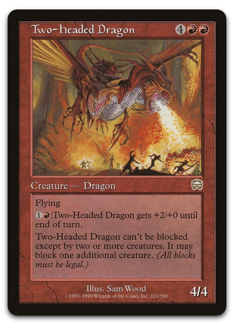 Two-Headed Dragon #221 (LP) Mercadian Masques MMQ Magic MTG