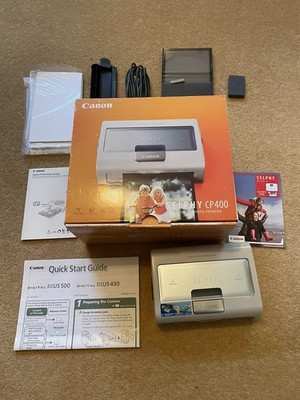 Canon SELPHY CP400 Compact Photo Printer Bundle + Box, Papier KP-36IP UNGETESTET