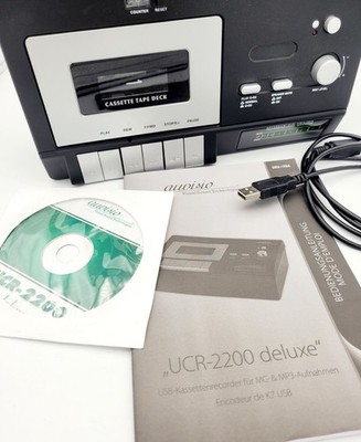 Kassetten Player auvisio USB UCR 2200 Deluxe zum Abspielen & Digitalisieren 
