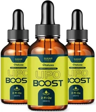 (3 Pack) Lipo Boost Liquid Drops – LipoBoost Drops Extra Strength Natural Blend