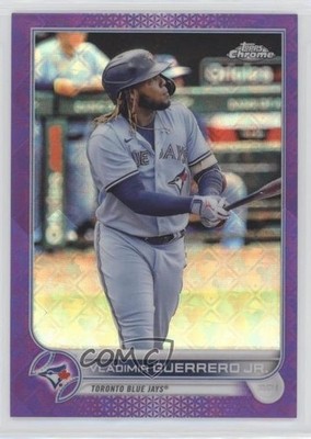2022 Chrome Logofractor Edition Purple Refractor 83/250 Vladimir Guerrero Jr 2f4