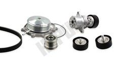 Wasserpumpe + Keilrippenriemensatz HEPU PK15130 für MERCEDES W204 KLASSE CLS GLK Wasserpumpe + Keilrippenriemensatz HEPU PK15130 für MERCEDES W204 KLASSE CLS GLK