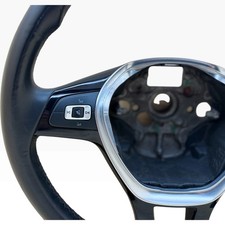 Volante Volkswagen Golf Vii 2012-2019 in Pelle Usato Originale 5g0419091 - Miniatura 4